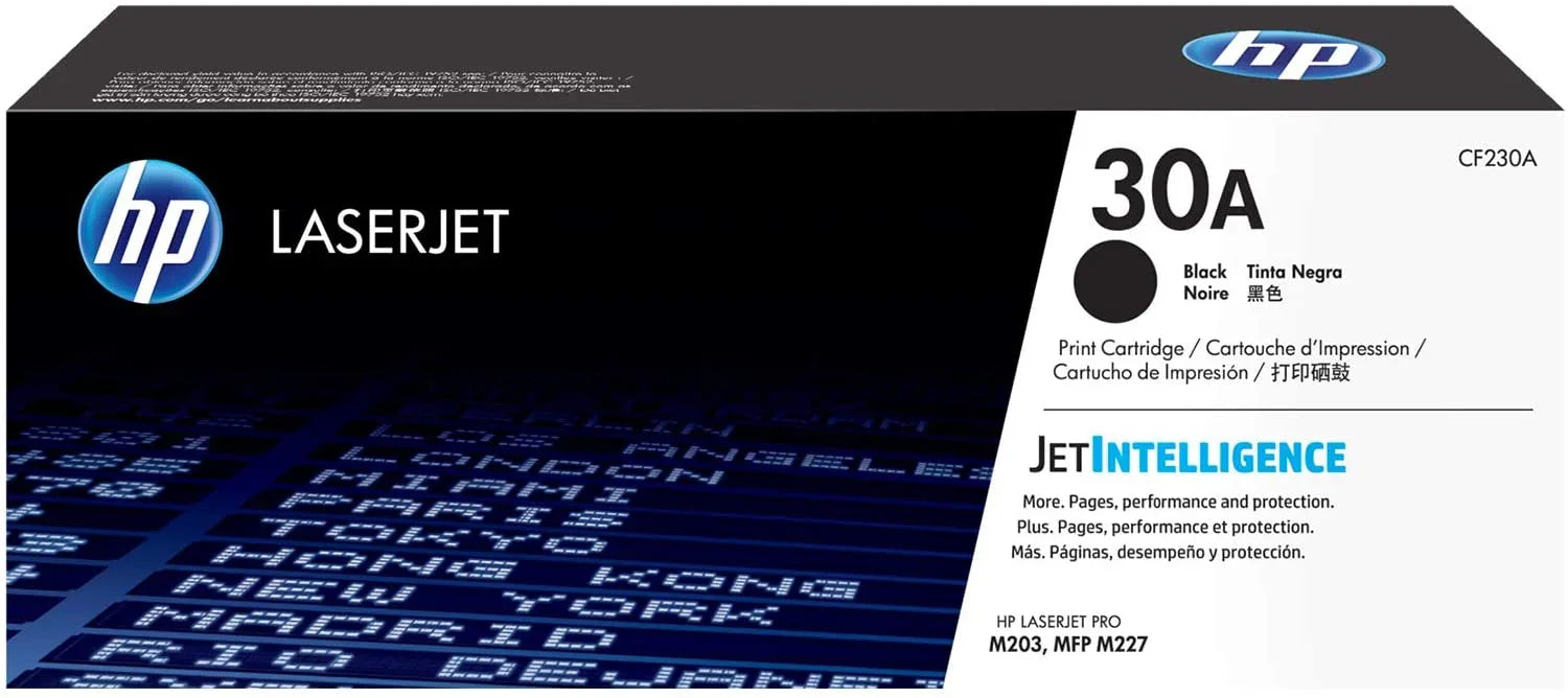 HP 30A Hewlett Packard Original LaserJet Colour Sphere Toner Cartridge, Black - CF230A - eBuy UAE